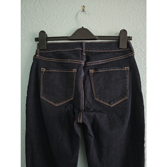 Old Navy (Petite) | Dark Wash Curvy Straight Leg Jeans - Picture 6 of 10